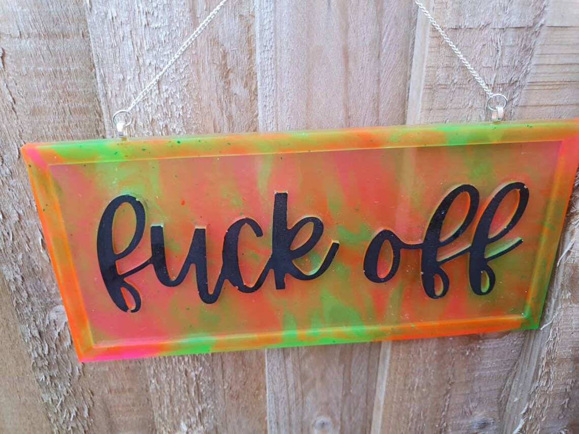 Rude Wall Art Fk off Sign/funny Sign Etsy