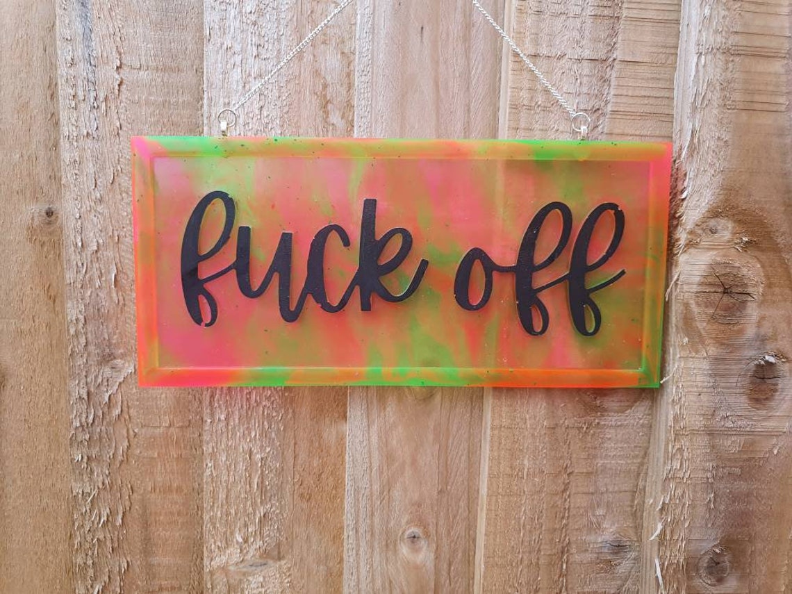 Rude Wall Art Fk off Sign/funny Sign Etsy