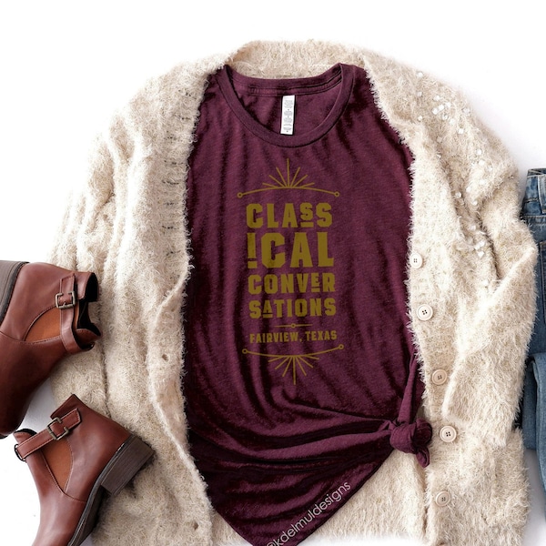 Classical Conversations Cafe-Style T-Shirt, CC, homeschool shirt, homeschooler, vintage tshirt, mom gift, teen gift