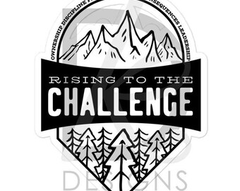 CC Challenge Sticker, Classical Conversations, Rising to the Challenge, Student, Gift, Graduation