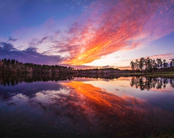 Lake at Sunset