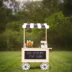 Ice Cream Stand Digital Backdrop