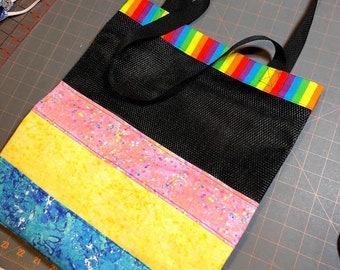 Pansexual Pride Reusable Heavy Duty Eco Friendly Tote Bag