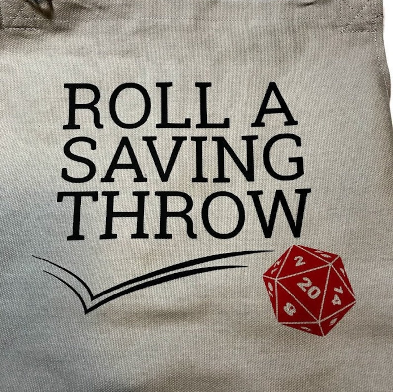 Customizable Dungeons and Dragons Apron Roll A Saving Throw Etsy