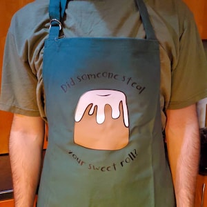 Skyrim Inspired Apron: Sweetroll Design, Gift for Gamers