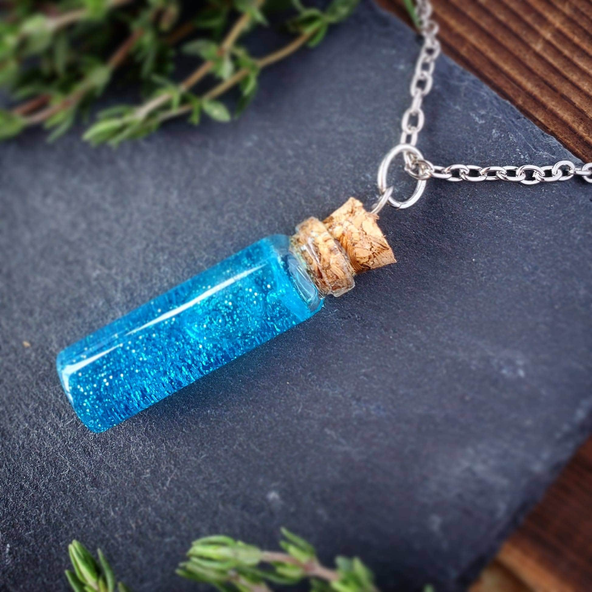 Potion Vial Necklace Blood Mana Health Fairy Dust - Etsy