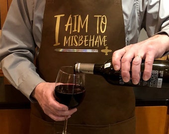 I Aim To Misbehave - Firefly - Heavy Duty Adjustable Canvas Apron