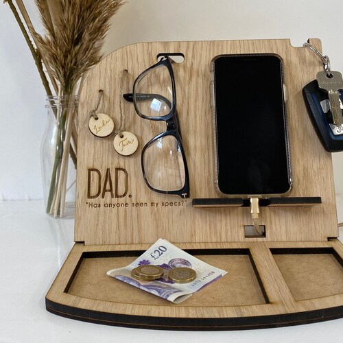 Your Stuff Desk Tidy Personalised Phone Docking Station Etsy UK