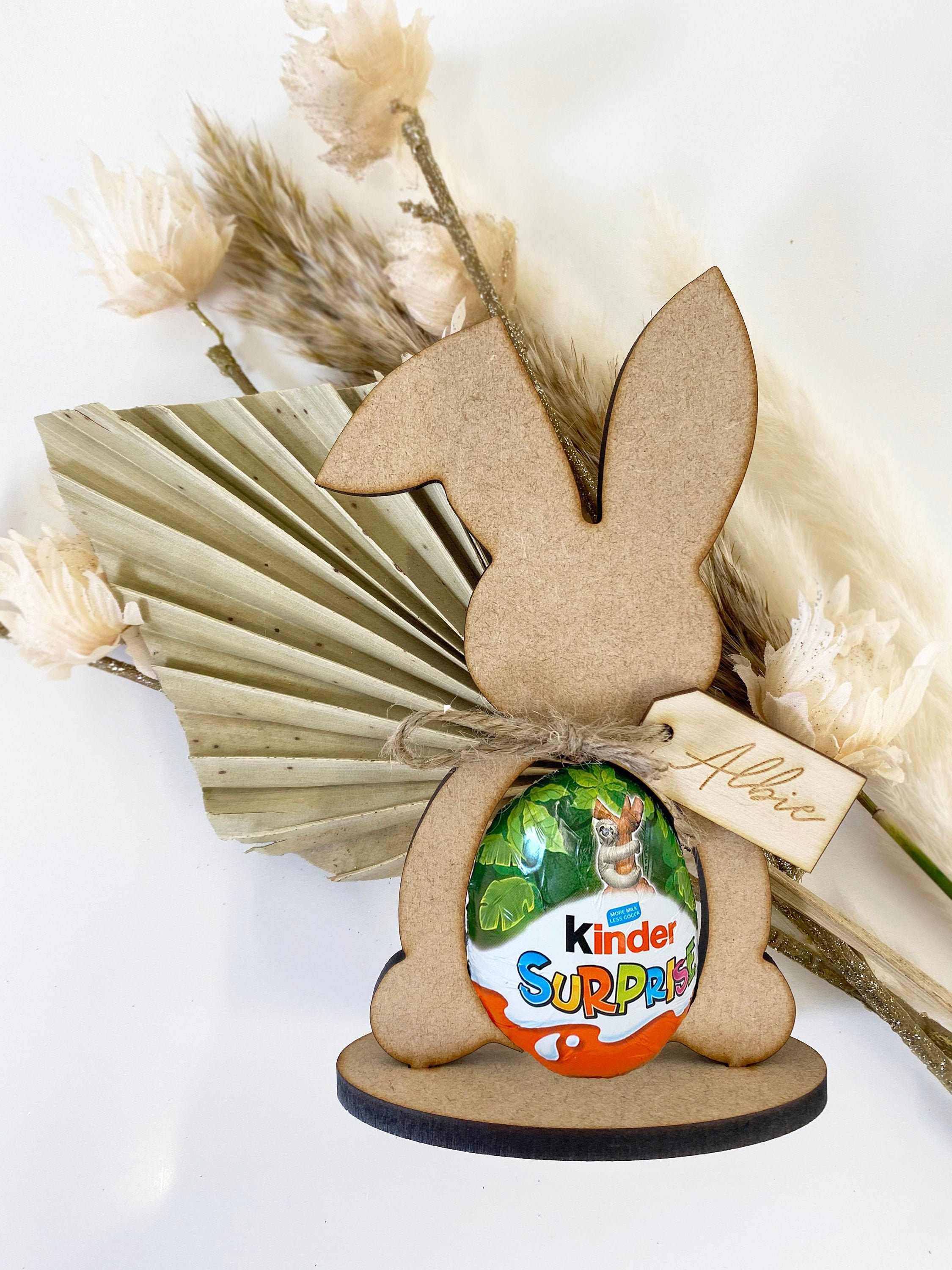 Tagliere Portauovo Personalizzato In Legno Di Hevea - Scritta "Dippy" Con Nome A Scelta - Per Colazione, Pasqua, Regalo Unico - Lunghezza 24 Cm