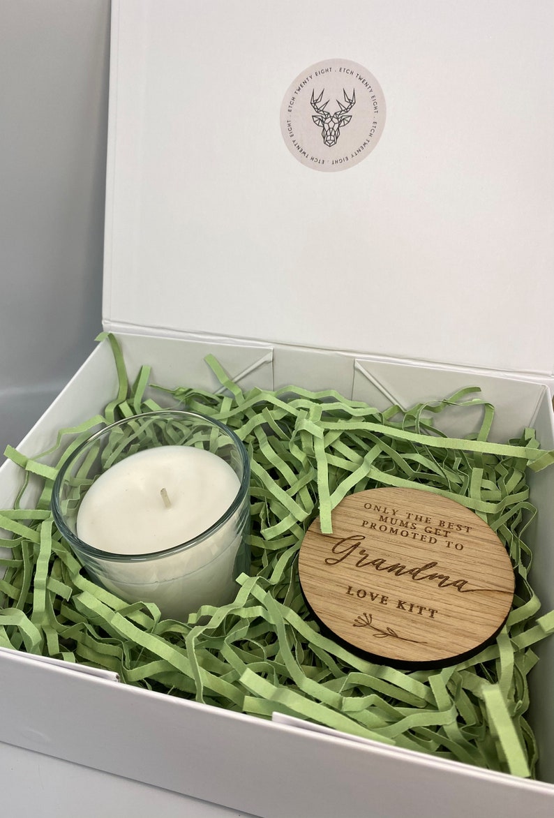 Personalised New Home Candle - Glass Candle Jar Wooden Lid - Engraved ...