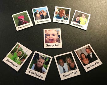 Personalized MINI Refrigerator Magnets - Set of 9