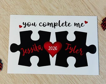 You Complete Me Magnet - Personalized - Valentine's Day!