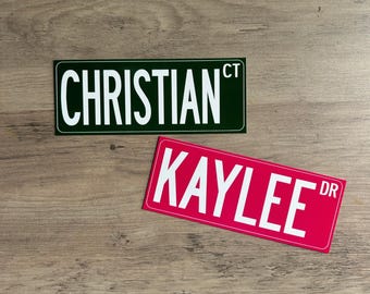 Custom Street Sign Locker Magnets