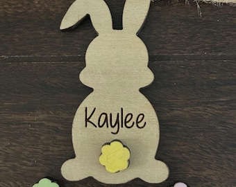 Custom Personalized Bunny Easter Basket Tag!