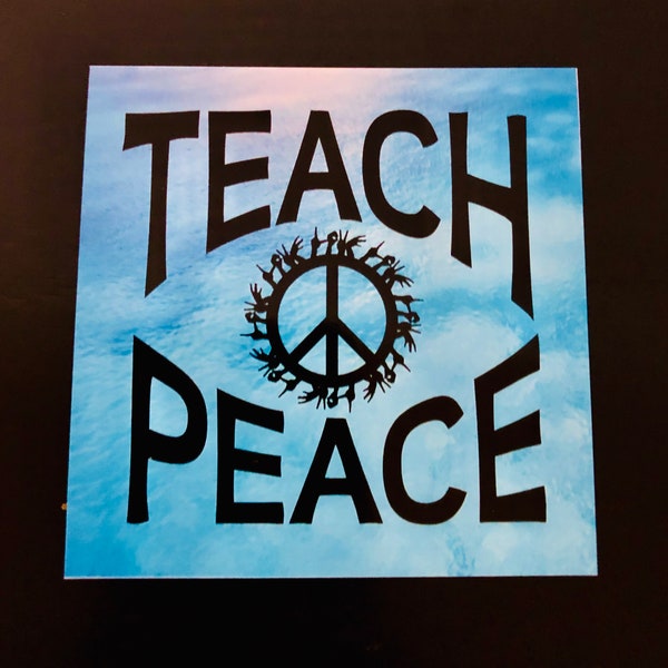 TEACH PEACE Magnet - Great for Back to School Classrooms!