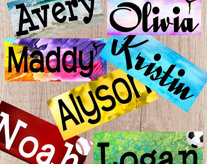 Sports Custom and Personalized Name Lockers Etsy