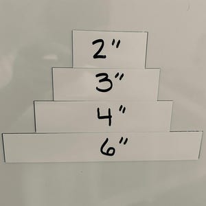 1&quot;H White Magnetic Warehouse Blank Labels - Different Lengths Available