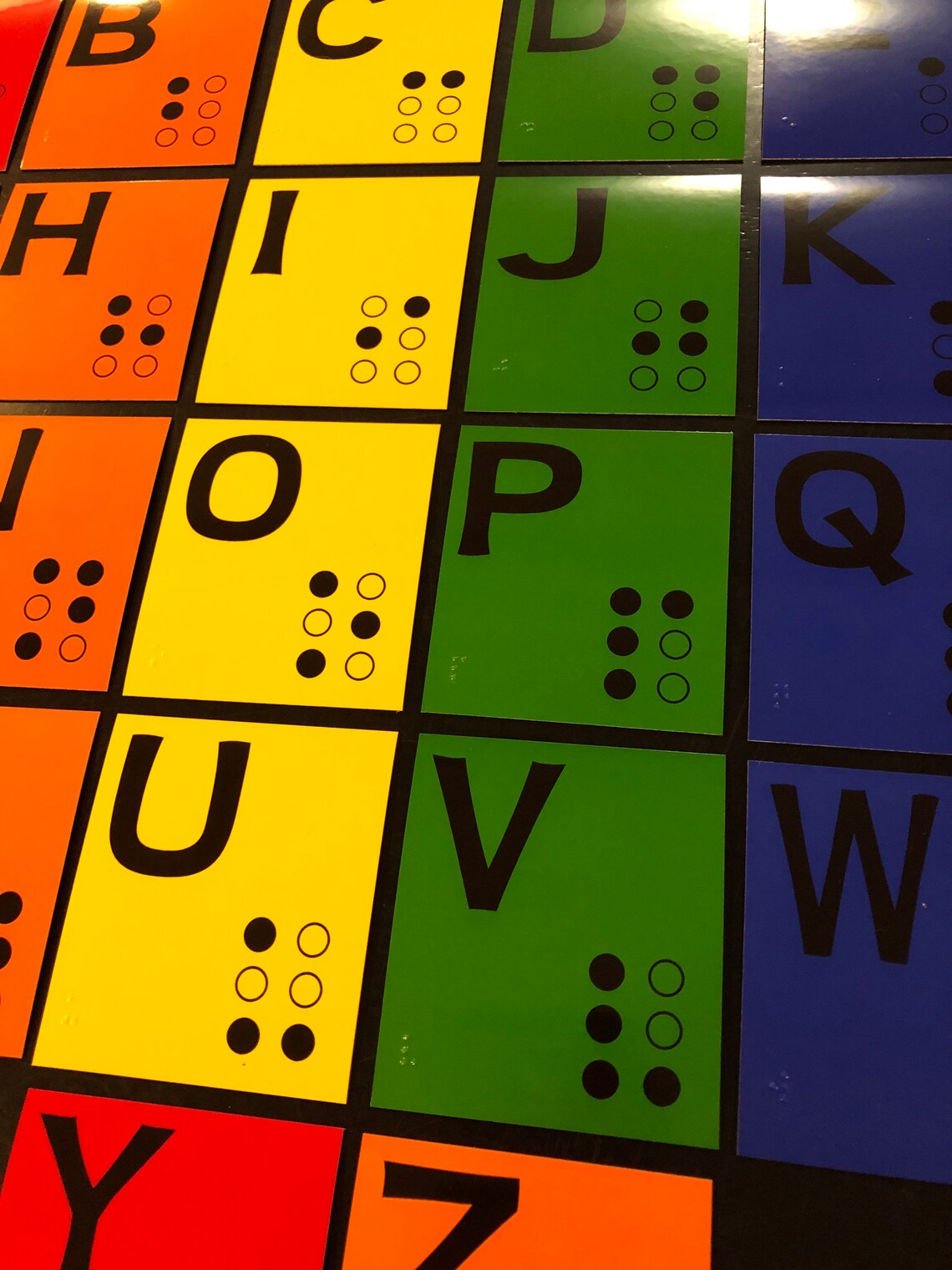 Braille Alphabet Set for Learning Braille Low Vision NOW 3 Etsy