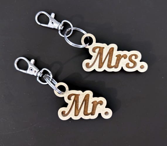 GRUSS & CO Portachiavi con motivo Mrs. und Mr. | Set di ciondoli