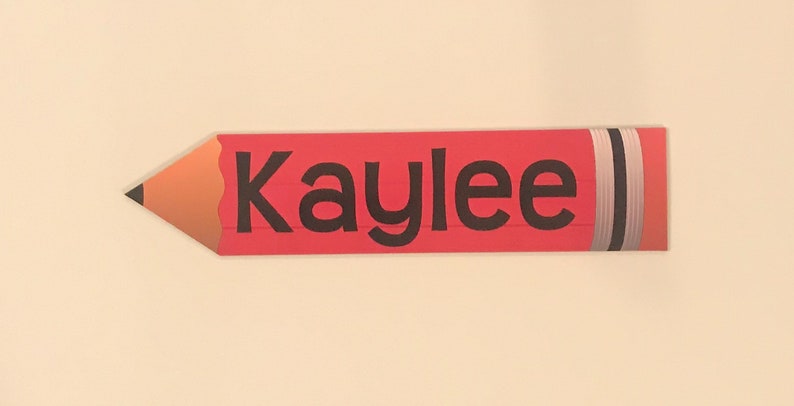 Pencil Name Magnets image 2