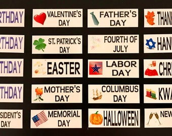 Calendar Magnets - Holiday Set