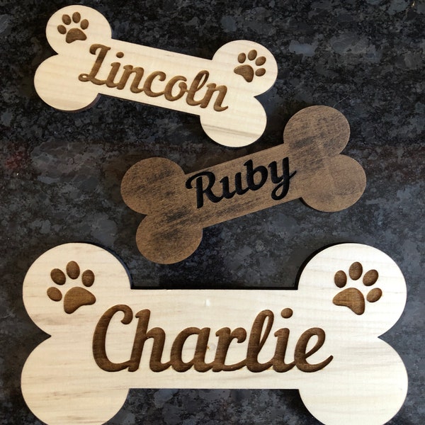 Custom Personalized Dog Sign - Bone