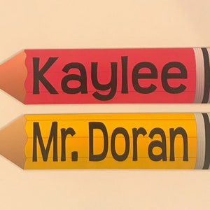 Pencil Name Magnets image 1