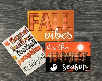 New Fall Magnets! Buy 1 or more! Fun for the Holidays!