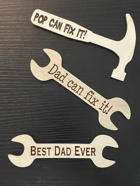Custom Wooden Wrench/hammer Father's Day Gift Etsy