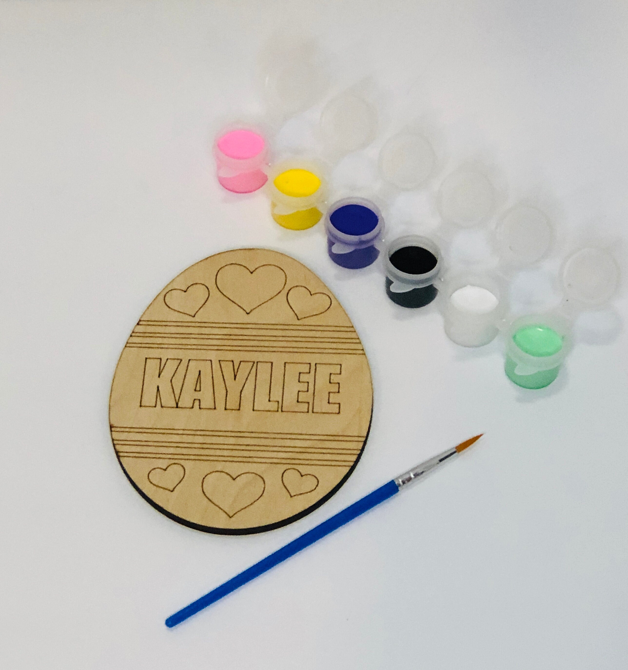 Easter Paint Kit Kids Egg DIY Art Etsy