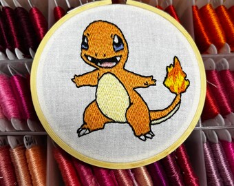 Charmander embroidery