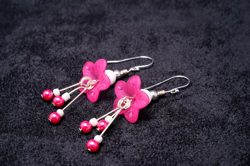 Flower Drop Earrings image 8