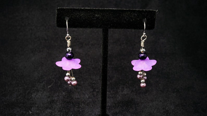 Flower Drop Earrings image 2