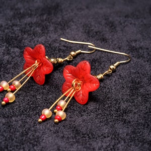 Flower Drop Earrings image 7