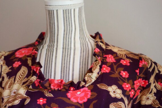 Vintage Long Fall Maxi Dress. Printed Floral - image 3