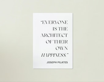 Impresión de Pilates, Cita de Pilates, Arte de Pilates, Regalo de Pilates, Póster Motivacional, Impresiones Descargables, Póster Inspirador, Impresión Minimalista