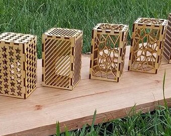Laser Cut Tea Lights