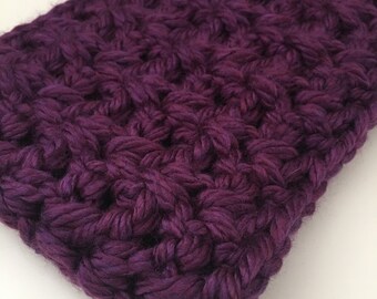 Crochet // Purple Cowl