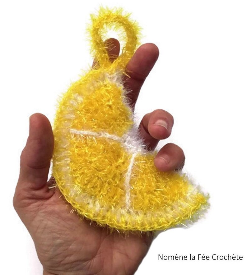 Eponge tawashi fruit pour vaisselle ou corps fait main au image 4