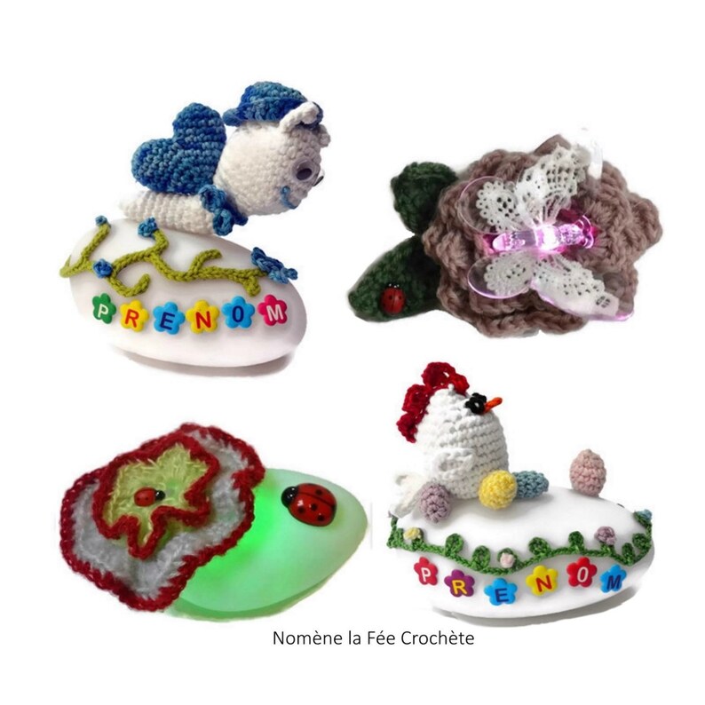 Veilleuse personnalisable petite lampe bébé enfant au image 0
