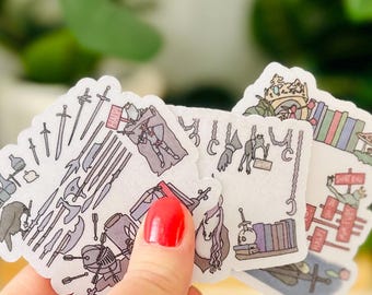 Assistant to the Villain Handmade Stickers: Assistant, Apprentice, and Accomplice