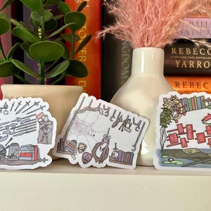 Assistant to the Villain Handmade Stickers: Assistant, Apprentice, and Accomplice