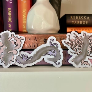 Once Upon a Broken Heart series handmade stickers, with Once Upon a Broken Heart, Ballad of Never After, A Curse for True Love