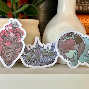 Lightlark series handmade Stickers, with Lightlark, Nightbane and Skyshade