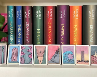 Throne of Glass series book cover stickers | Updated book covers
