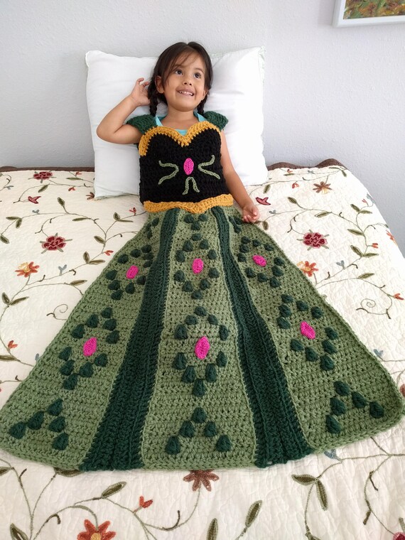Crochet Pattern Princess Dress Blanket for Girls, Crochet Afghan Pattern,  Princess Crochet Throw Pattern for Children Digital Pdf - Etsy New Zealand