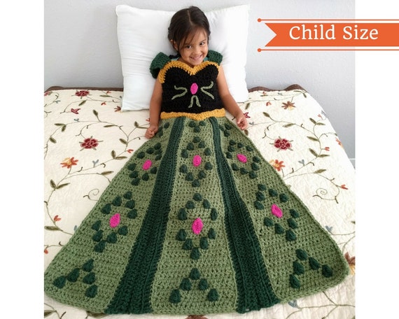 open lace back dress Fairy Tale Princess Dress Blanket: Crochet Pattern