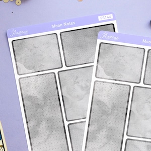 Pegatinas para caja de diario, hoja de pegatinas Bujo, pegatinas de acuarela, pegatinas funcionales para planificador, pegatinas estéticas para planificador en blanco y negro