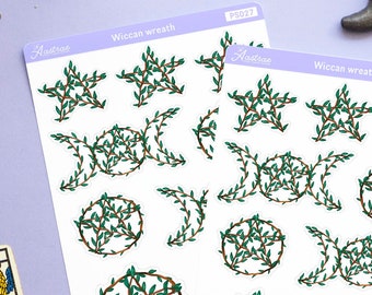 Pentagram Sticker for Planner, Pentacle Sticker, Pagan Planner Stickers, Wicca Stickers, Wiccan Planner, Pagan Witchcraft Sticker Witch