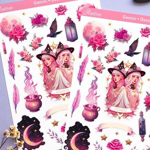 Zwillinge Planer Aufkleber, Zwillinge Aufkleber für Planer, Sternzeichen Planer Aufkleber, Geburtszeichen Aufkleber, Sternzeichen Aufkleber, Astrologie Aufkleber